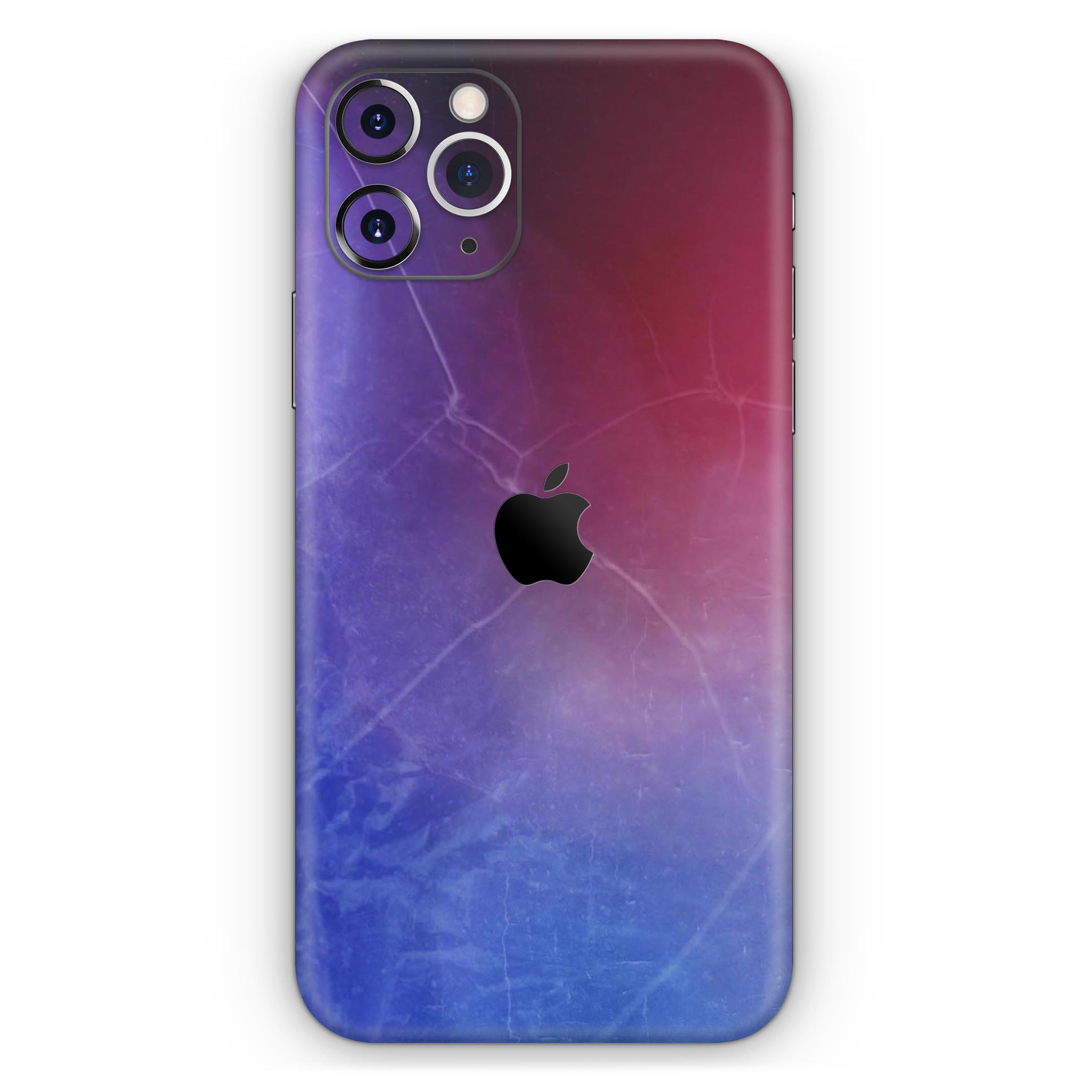 Abstract Fire & Ice V5 Skin-Kit for Apple iPhone 13, showcasing vibrant colors and a sleek design.